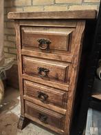 Mooi antiek massief houten ladekastje, Huis en Inrichting, Ophalen, Gebruikt, 50 tot 100 cm, 3 of 4 laden