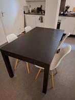 Uitschuifbare eettafel, Huis en Inrichting, Tafels | Eettafels, Ophalen, Gebruikt, 50 tot 100 cm, Vijf personen of meer
