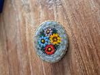 Prachtige vintage broche Italie micromozaïek micro mozaïek, Ophalen of Verzenden, Gebruikt, Overige materialen