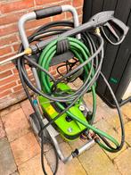 Hogedruk reiniger met compressor op wagen, Tuin en Terras, Ophalen, Gebruikt, Elektrisch