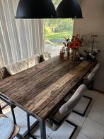 Industriele Eettafel 180x90, Zo goed als nieuw, 150 tot 200 cm, Rechthoekig, 50 tot 100 cm