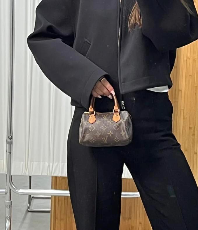 Handtas mini van Louis Vuitton Speedy Nano, Sieraden, Tassen en Uiterlijk, Tassen | Damestassen, Zo goed als nieuw, Handtas, Bruin