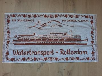 handdoek "Watertransport Rotterdam, Mr Jan Elshout" beschikbaar voor biedingen