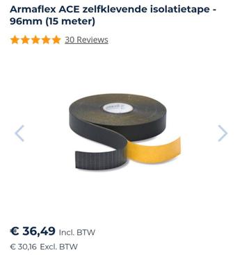 Armaflex isolatietape 15m beschikbaar voor biedingen