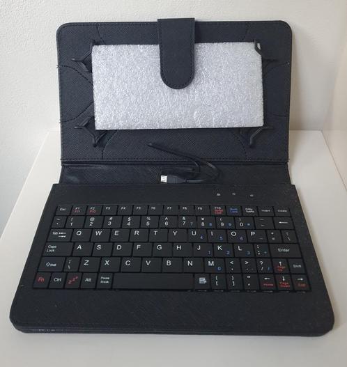 hoes met toetsenbord voor tablet 8" of 9", nieuw, Computers en Software, Tablet-hoezen, Nieuw, Overige typen, 8 inch, Ophalen of Verzenden