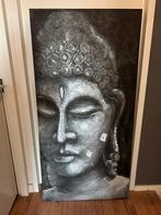 Schilderij 160x80, zilverkleurige tinten met reliëf, Ophalen