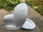 Hangend toilet met spoelrand en WC bril, 52cm, wit, Camargue, Doe-het-zelf en Verbouw, Sanitair, Ophalen of Verzenden, Toilet