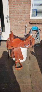 Freemax Westernzadel 16 inch forkmaat 4. Cognac., Dieren en Toebehoren, Ophalen, Zo goed als nieuw, Dressuur