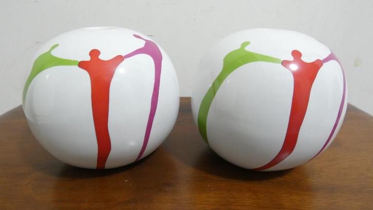 Corry Ammerlaan set kandelaars porselein [1448], Antiek en Kunst, Kunst | Designobjecten, Ophalen