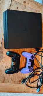 Ps4 slim 500gb SSD 4 controllers 4 spellen, Ophalen of Verzenden, Zo goed als nieuw, Met 2 controllers, Slim