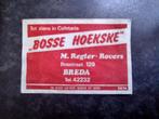 Lucifermerk Breda Cafetaria Bosse Hoekske (rood) M. Regter, Verzamelen, Ophalen, Gebruikt, Luciferdoosjes of -merken