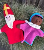Sinterklaas en zwarte piet handpoppen vilt, Diversen, Sinterklaas, Verzenden, Zo goed als nieuw