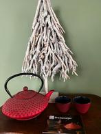 Bredemeijer Theepot Set - Rood, 1.2L, Keramiek, Ophalen of Verzenden, Zo goed als nieuw, Effen