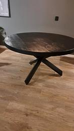 Ronde eettafel. Kleur zwart. 130 cm, Ophalen, Rond, Zo goed als nieuw, 100 tot 150 cm