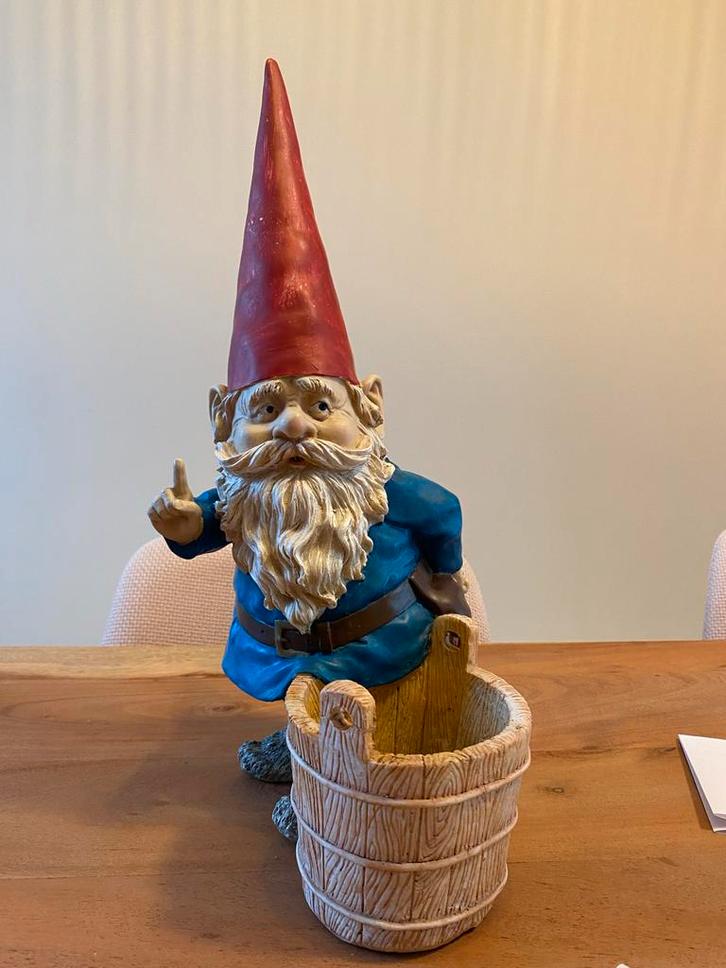 Rien Poortvliet Tuinkabouter officieel, Tuin en Terras, Tuinbeelden, Gebruikt, Tuinkabouter, Kunststof, Ophalen of Verzenden