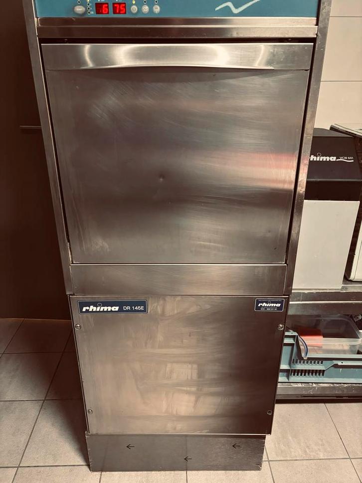 Rhima DR 145 E vaatwasser + RVS spoelbak met onderkast, Huis en Inrichting, Keuken | Complete keukens, Gebruikt, Enkelwandige keuken