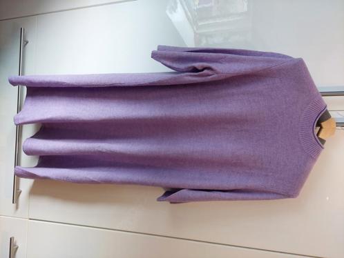 Gebreide jurk, A-lijn, opstaande kraag, 3/4-mouwen, Ulla Pop, Kleding | Dames, Grote Maten, Nieuw, Jurk, Paars, Ophalen of Verzenden