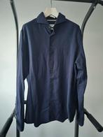 Profuomo Overhemd met Wol - Maat 43, Blauw, Ophalen of Verzenden, Halswijdte 43/44 (XL), Profuomo