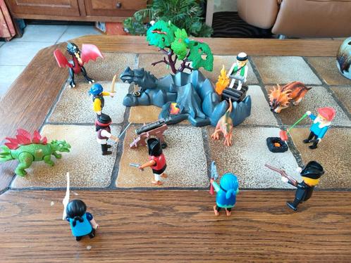 Piraten willen de schatkist veroveren van de draak, Kinderen en Baby's, Speelgoed | Playmobil, Zo goed als nieuw, Ophalen of Verzenden