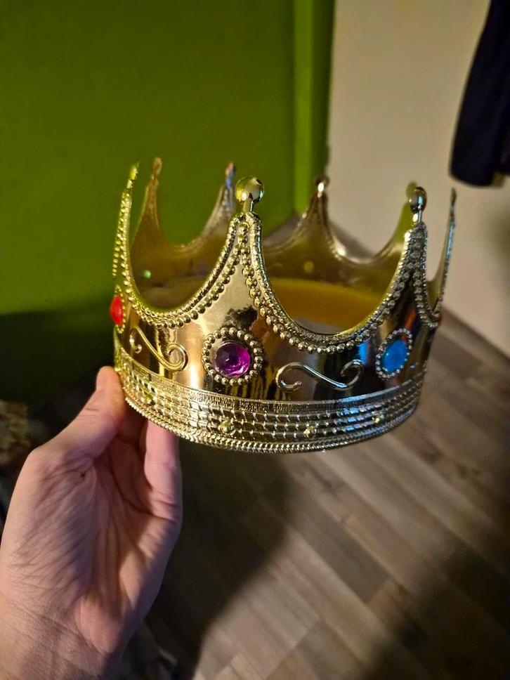 Koningskroon voor Carnaval, Kleding | Dames, Carnavalskleding en Feestkleding, Nieuw, Accessoires, Carnaval, Ophalen of Verzenden