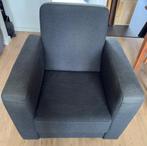 fauteuil stof grijs L70cm B80cm H86cm, Huis en Inrichting, Fauteuils, Gebruikt, 75 tot 100 cm, Ophalen of Verzenden, Stof
