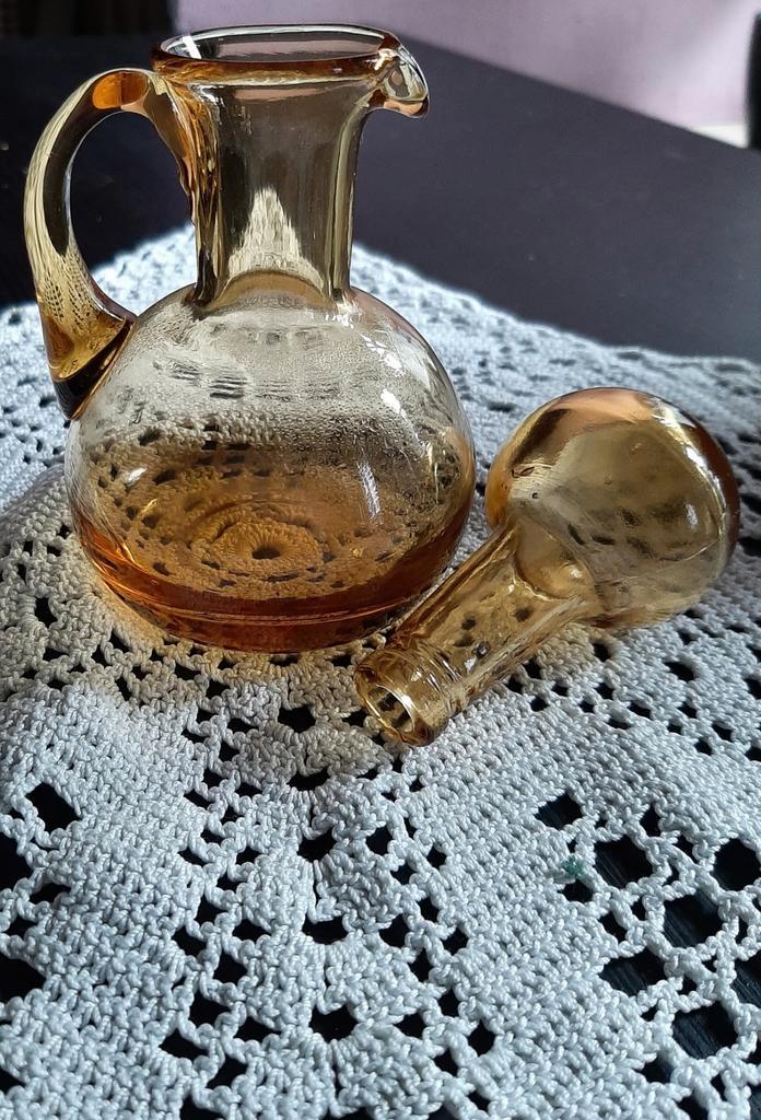 Blenko Glazen Karaffetje met Stop, Antiek en Kunst, Antiek | Glas en Kristal, Ophalen