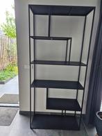 Wandmeubel metaal zwart 90x200x35cm wandrek, Ophalen, Met plank(en), Gebruikt, Minder dan 150 cm