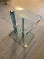 Glazen installatie tafel, Huis en Inrichting, Woonaccessoires | Krantenbakken en Lectuurbakken, Ophalen, Zo goed als nieuw