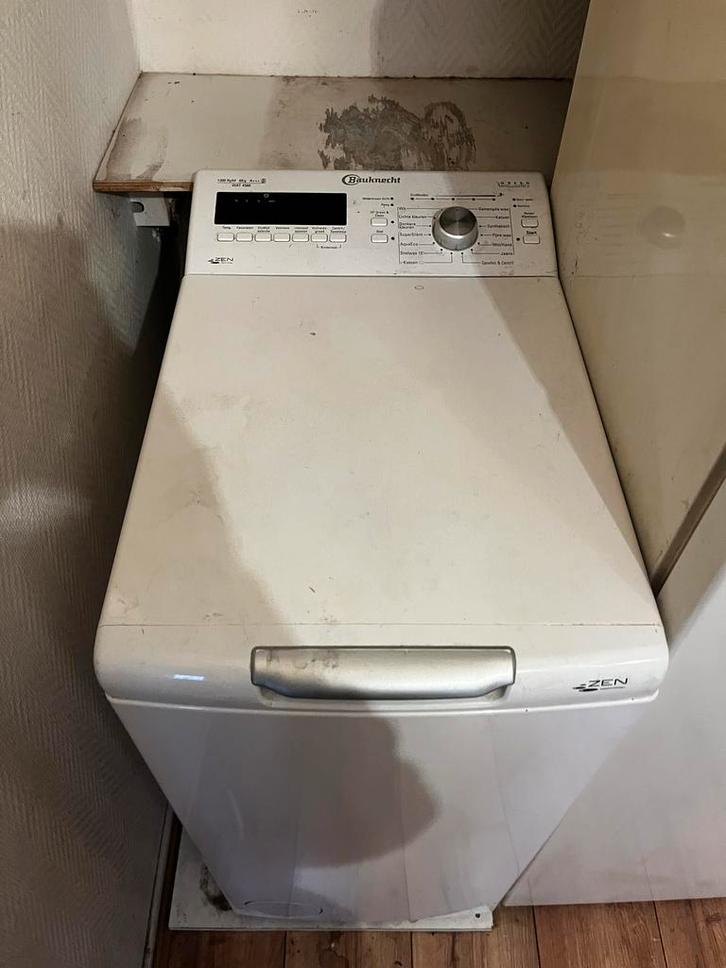 Bauknecht ZEN Bovenlader Wasmachine 6kg, Witgoed en Apparatuur, Wasmachines, Gebruikt, Bovenlader, 4 tot 6 kg, 85 tot 90 cm, 1200 tot 1600 toeren