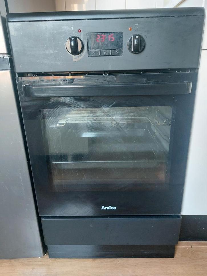 Amica Inductie Fornuis met Oven - 50cm - 1fase, Witgoed en Apparatuur, Ovens, Ophalen