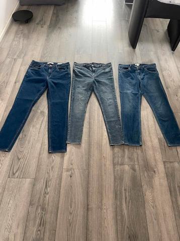 3 Spijkerbroeken maat 46: 1 Nieuwe Blue Ridge /2 z.g.a.n H&M beschikbaar voor biedingen