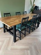 Skogsta houten Ikea eettafel 235 x 100, Ophalen, Gebruikt, 100 tot 150 cm, 200 cm of meer