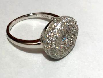 925 sterling zilveren ring bezaaid met Zirkonia, maat 17,5 beschikbaar voor biedingen