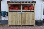 Te koop 2 vaks haardhout hok inclusief 2 m3 hout, Tuin en Terras, Haardhout, Minder dan 3 m³, Blokken, Ophalen, Overige houtsoorten