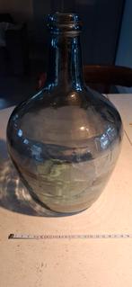 Fles blauw-groen, afmetingen zie foto's, Huis en Inrichting, Woonaccessoires | Vazen, Ophalen of Verzenden