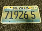 Kentekenplaat licenseplate Nevada relief USA, Verzenden, Gebruikt, Auto's
