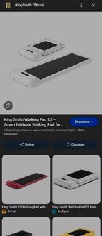 Kingsmith C2 Walkingpad - Compacte Loopband, Kunststof, Gebruikt, Ophalen of Verzenden, Loopband