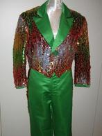 Carnaval Slipjas met pantalon en glitterhoed , Carnaval, Maat 48/50 (M), Nieuw, Ophalen of Verzenden