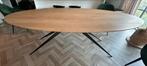 Goossens Eettafel Ferris – Massief Eikenhout | 220 x 120 cm, Huis en Inrichting, 100 tot 150 cm, Eikenhout, 200 cm of meer, Ophalen of Verzenden