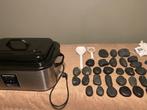 Hotstone Heater Set met 70 Stenen en thermometer, Ophalen of Verzenden, Gebruikt, Hotstone