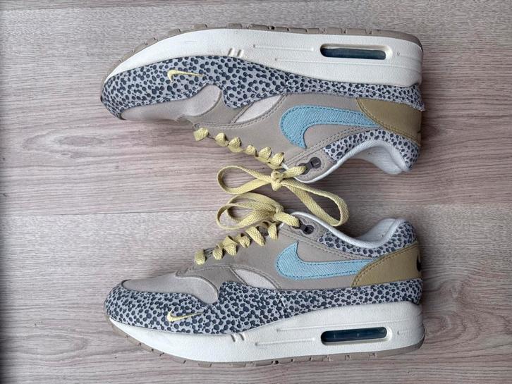 Nike Air Max 1 Cobblestone Safari - Limited Edition maat 39, Kleding | Dames, Schoenen, Gedragen, Sneakers of Gympen, Beige, Verzenden