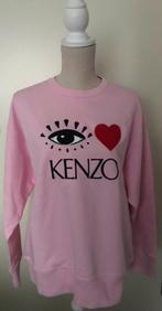 Kenzo ️eye roze sweater oversized met logo borduring size L, Nieuw, Kenzo, Roze, Maat 46/48 (XL) of groter