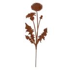 Roest tuinsteker paardenbloem L 13,2 x D 0,4 x H 37 cm, Ophalen of Verzenden, Nieuw