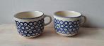 2x Boleskawiec pottery soepkommen, Ophalen of Verzenden, Zo goed als nieuw, Overige stijlen, Kom(men)