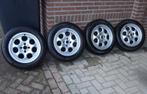 orig. Mini: 15" alu velgen (4x100) + banden 175/65-15, Auto-onderdelen, Banden en Velgen, Ophalen, Gebruikt, 15 inch, 175 mm