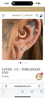 Buddha jewelry lover threadless end piercing, Blauw, Nieuw, Ophalen of Verzenden, Knopjes of Stekers