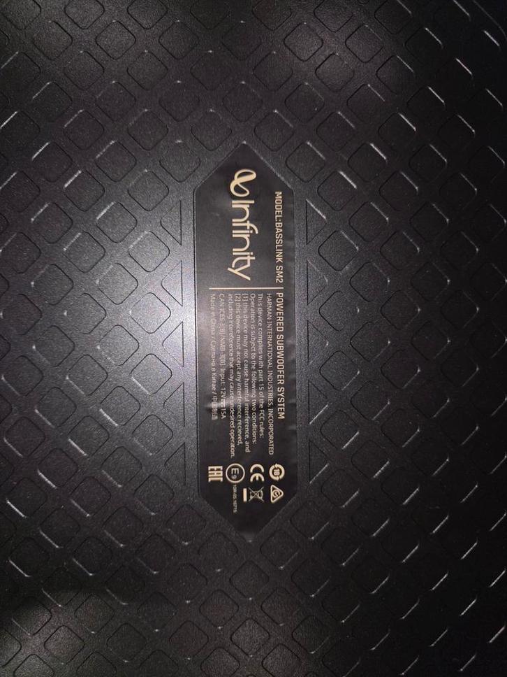 Infinity BassLink Subwoofer - Auto Audio Upgrade, Auto-onderdelen, Elektronica en Kabels, Universele onderdelen, Gebruikt, Ophalen of Verzenden