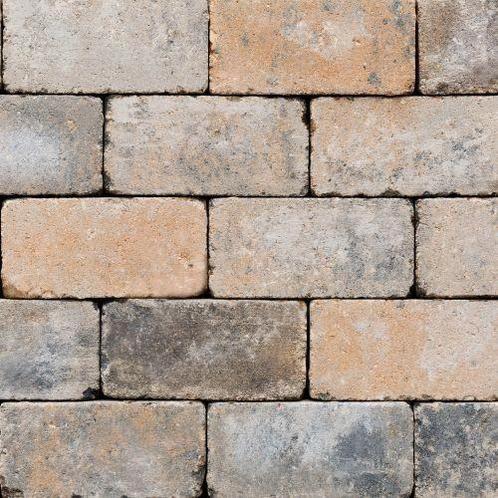 Antieke getrommelde Straatsteen - Musselkalk - 21x10,5x6cm, Tuin en Terras, Tegels en Klinkers, Nieuw, Klinkers, Beton, 10 m² of meer
