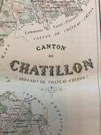 Stafkaart Frankrijk - Nièvre, Frankrijk, Landkaart, 1800 tot 2000, Ophalen