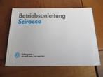 Instructieboek Volkswagen Scirocco 1989, nieuwstaat!, Ophalen of Verzenden